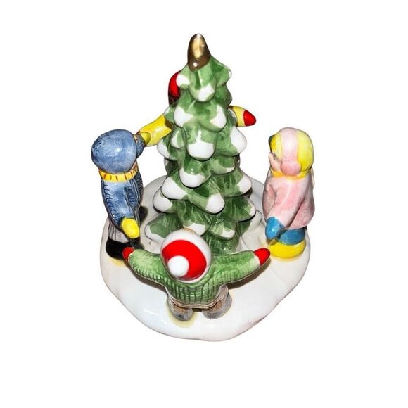 Department 56 The Original Snow Village Christmas “Kids Around The Tree” #50946 - Picture 3 of 4